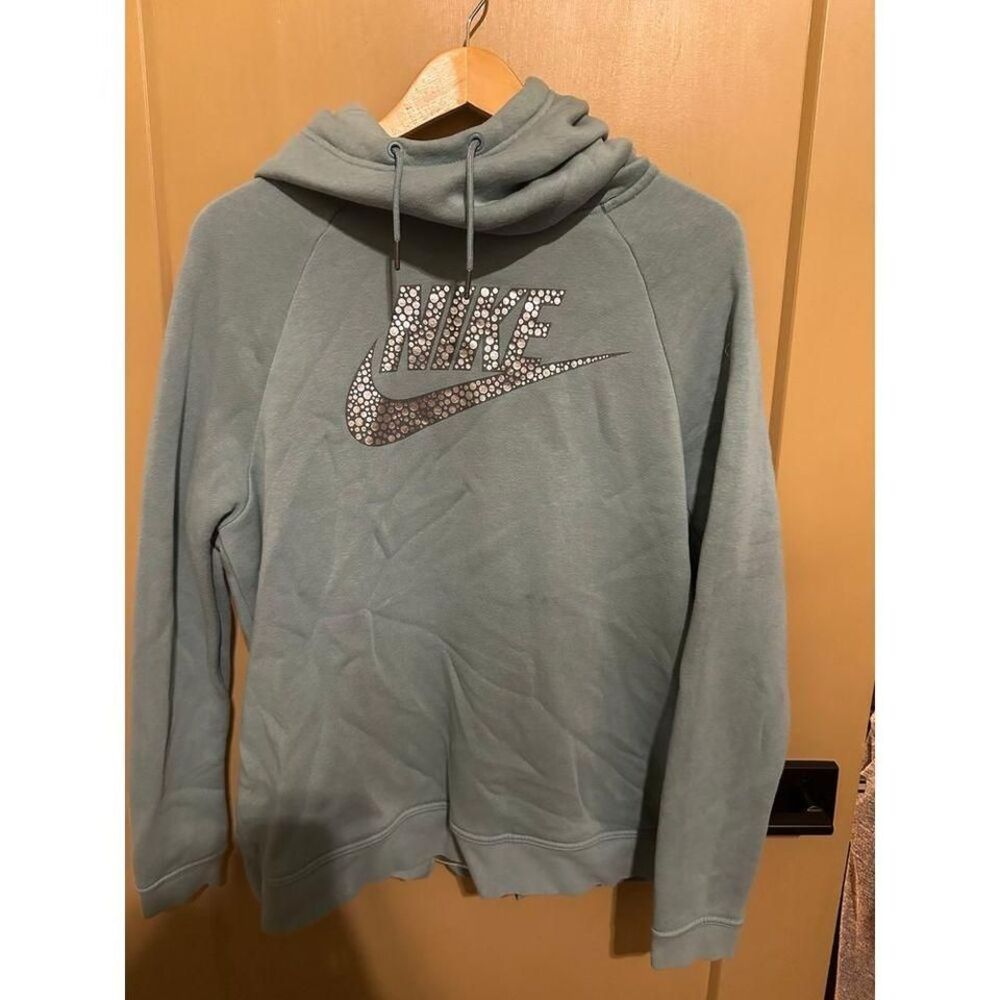 Nike Hoodie rally metallic silver size XL